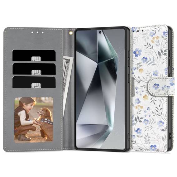 Case SAMSUNG GALAXY S25 ULTRA Tech-Protect Wallet Spring Flowers