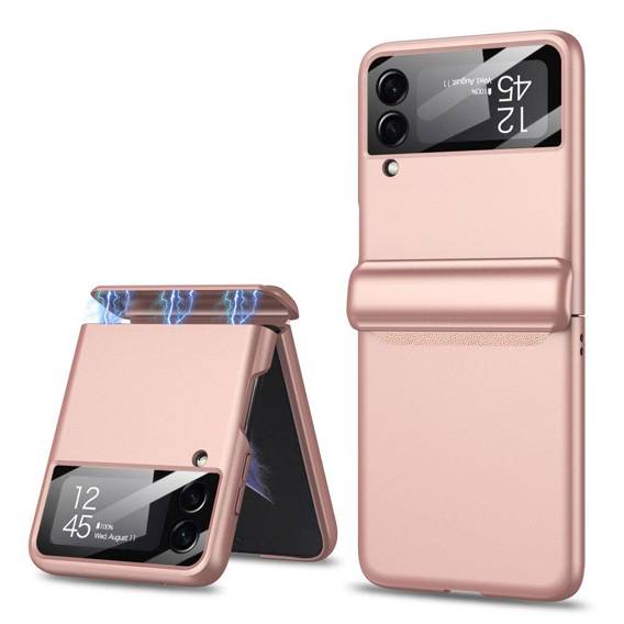 Case SAMSUNG GALAXY Z FLIP 4 Tech-Protect Icon gold & pink