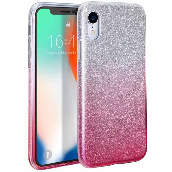 Case XIAOMI 11T Glitter silver & pink