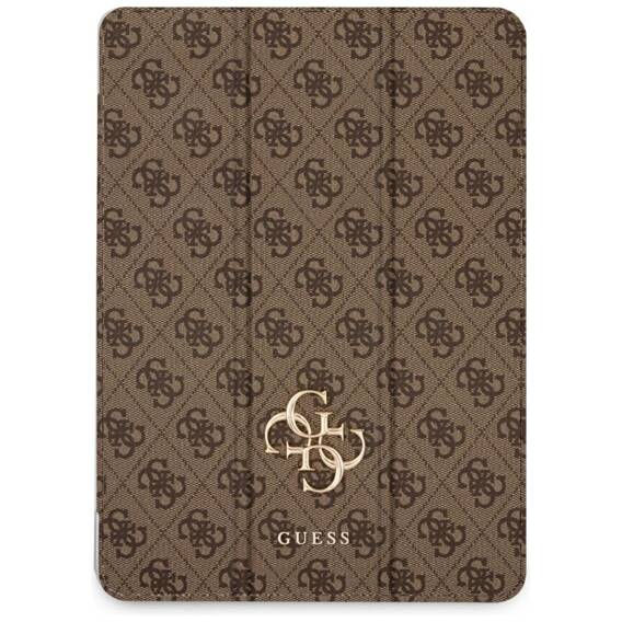 Case for IPAD AIR 11.0 (6GEN) 2024 Guess Magnetic 4G Big Logo (GUFC11RM24PS4SGW) brown