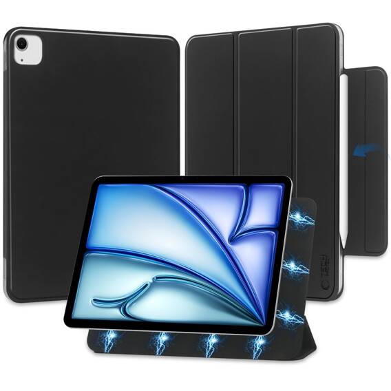 Case for IPAD AIR 13.0 2024 Tech-Protect SmartCase Magnetic black