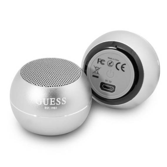 Guess Bluetooth speaker GUWSALGEG Speaker mini grey/grey