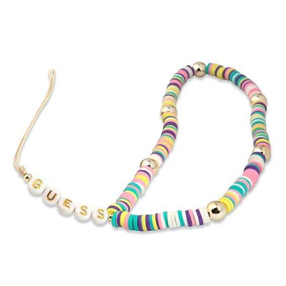 Guess GUSTPEAM Phone Strap pendant multicolor/multicolor Heishi Beads