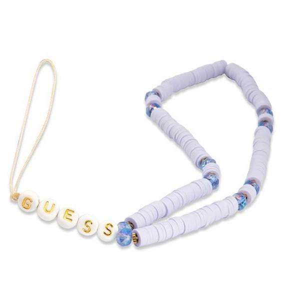 Guess GUSTPEARU Phone Strap pendant lilac/lilac Heishi Beads