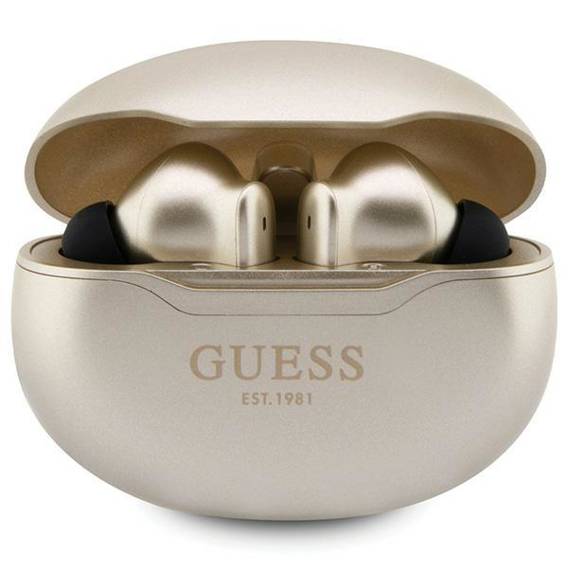 Guess GUTWST50ED TWS Bluetooth headphones + docking station gold/gold Classic EST