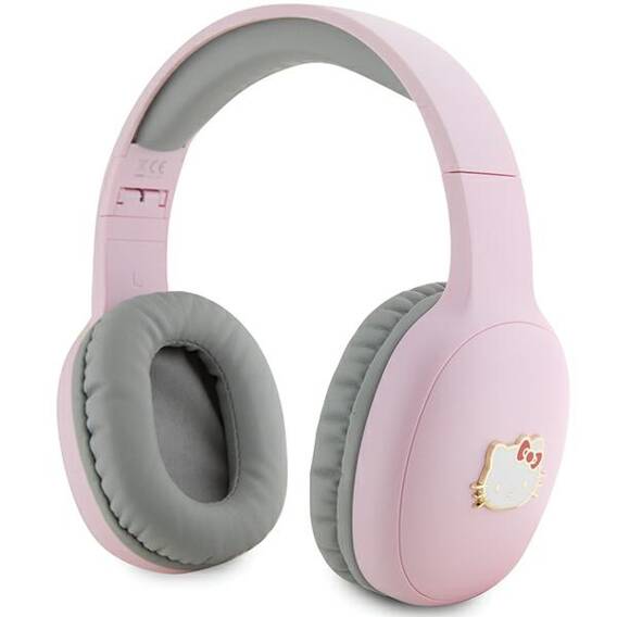 Hello Kitty Metal Logo Bluetooth Headphones HKBHA1BKHLMP pink/pink