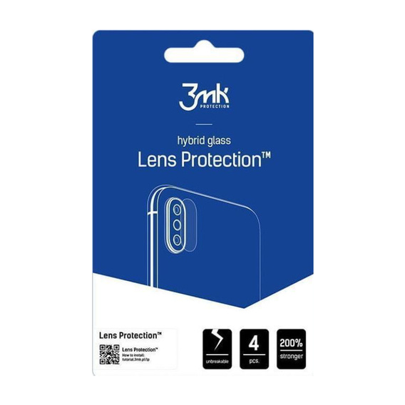 Hybrid Glass for Camera / Lens APPLE IPHONE 15 PLUS 3mk Flexible Glass Lens Clear