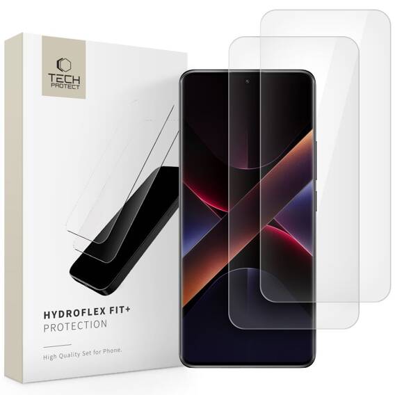 Hydrogel Film XIAOMI REDMI NOTE 14 PRO 5G / 14 PRO+ 5G / POCO X7 5G Tech-Protect Hydroflex Fit+ 2-pack Clear