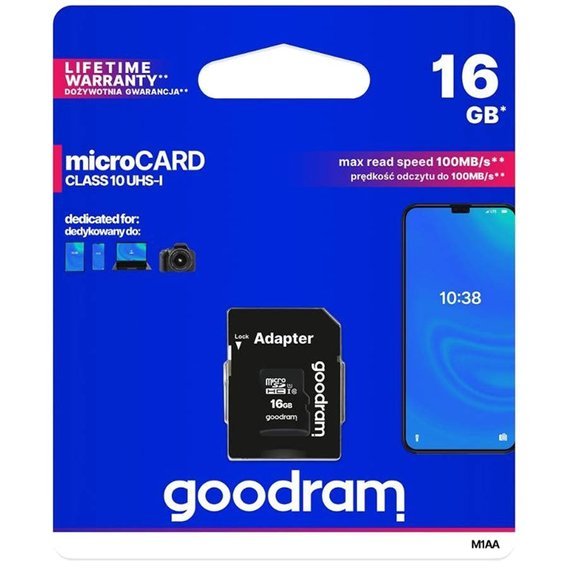 Karta pamięci MicroSD 16gb GOODRAM