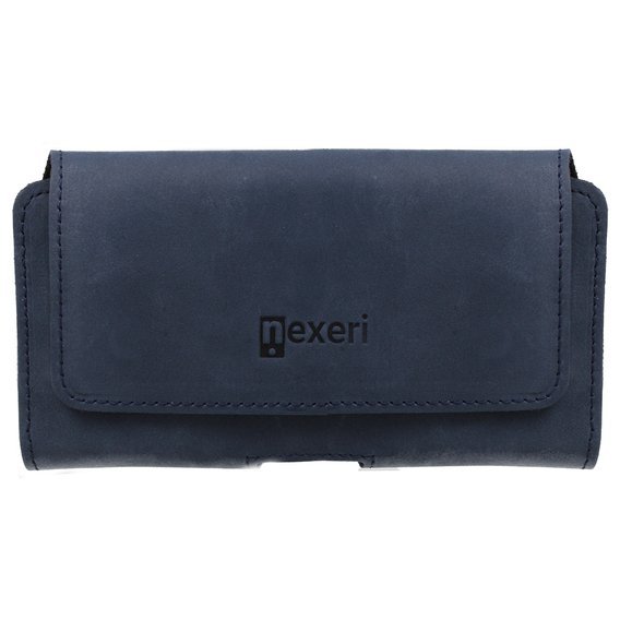 Leather holster belt Nexeri 3D Crazy IPHONE 6+ PLUS / 7+ PLUS / SAMSUNG GALAXY S23+ / S24+ / A52 / S20+ / REDMI NOTE 10 / MI 11 LITE navy blue