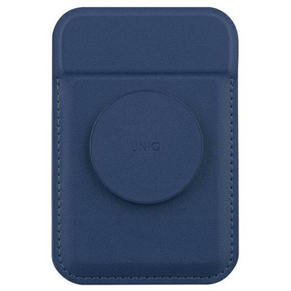 Magnetic Card MagSafe Wallet with Stand UNIQ Flixa navy blue
