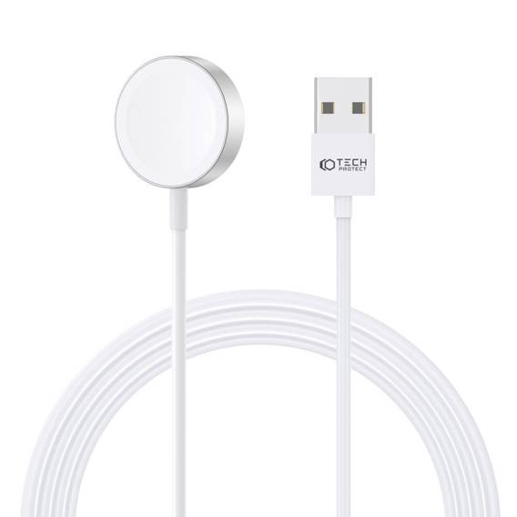 Magnetic Charging Cable USB for Apple Watch 1.2m Tech-Protect Ultraboost white