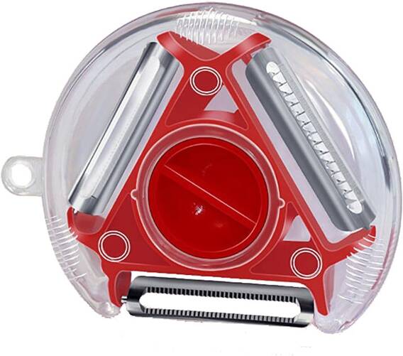 Minimalist 3in1 Peeler red