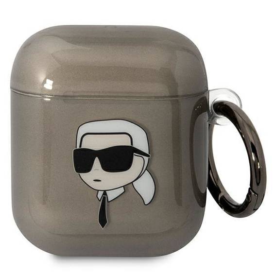 Original Case APPLE AIRPODS Karl Lagerfeld Karl`s Head (KLA2HNIKTCK) black