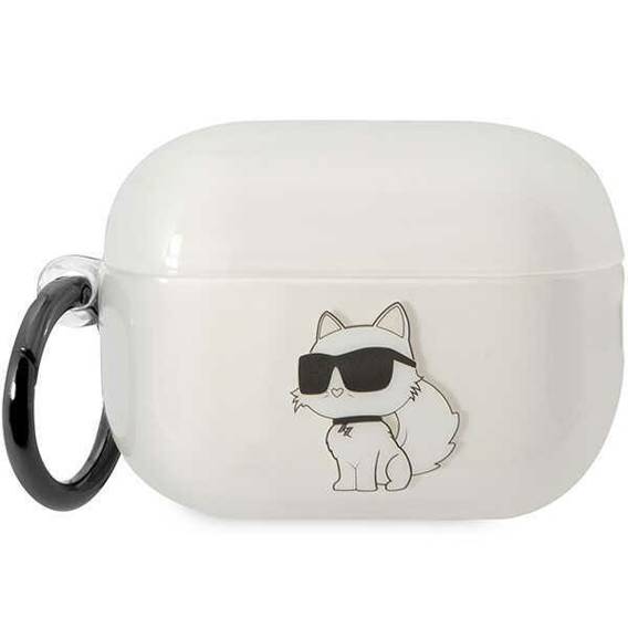 Original Case APPLE AIRPODS PRO 2 Karl Lagerfeld Ikonik Choupette (KLAP2HNCHTCT) transparent