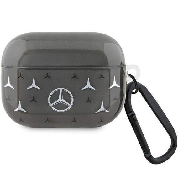 Original Case APPLE AIRPODS PRO Mercedes Cover Large Star Pattern (MEAP8DPMGS) black