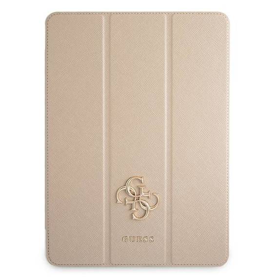 Original Case APPLE IPAD PRO 12.9 (5gen) Guess Book Cover Saffiano Collection (GUIC12PUSASGO) gold