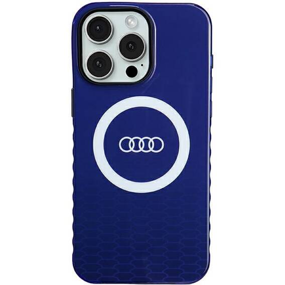 Original Case APPLE IPHONE 15 PRO MAX Audi IML Big Logo MagSafe (AU-IMLMIP15PM-Q5/D2-BE) blue