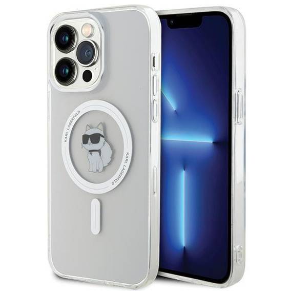Original Case APPLE IPHONE 15 PRO MAX Karl Lagerfeld Hardcase IML Choupette MagSafe (KLHMP15XHFCCNOT) transparent