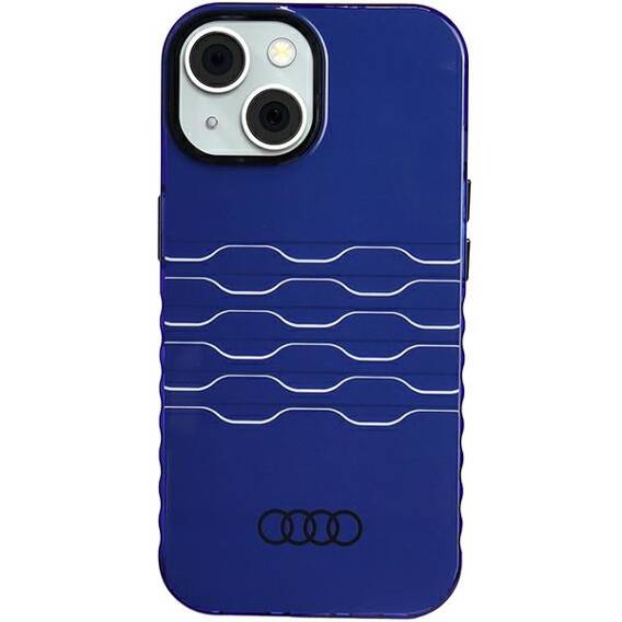 Original Case IPHONE 13 / 14 / 15 Audi IML MagSafe (AU-IMLMIP15-A6/D3-BE) blue