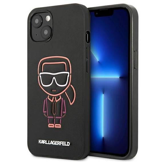 Original Case IPHONE 13 MINI Karl Lagerfeld Hardcase Karl Ikonik Outline (KLHCP13STUOK) multicolored