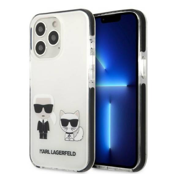 Original Case IPHONE 13 PRO Karl Lagerfeld Hardcase Karl&Choupette white