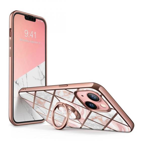 Original Case IPHONE 13 SupCase IBLSN Cosmo Snap Marble pink