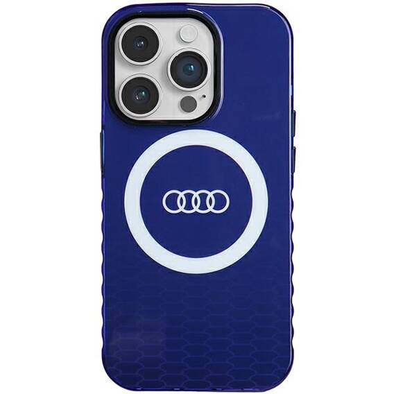 Original Case IPHONE 14 PRO Audi IML Big Logo MagSafe (AU-IMLMIP14P-Q5/D2-BE) blue