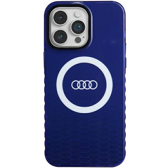Original Case IPHONE 14 PRO MAX Audi IML Big Logo MagSafe (AU-IMLMIP14PM-Q5/D2-BE) blue
