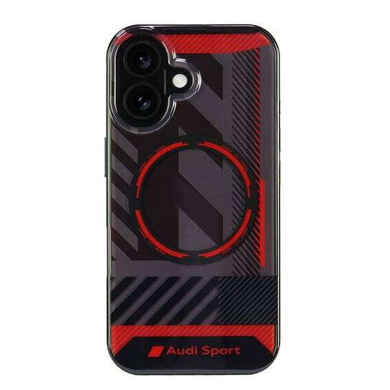 Original Case IPHONE 16 Audi IML Sport MagSafe (AUS-IMLMIP16-RSQ/D2-BK) black