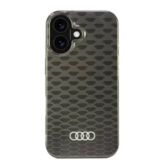 Original Case IPHONE 16 Audi IML Stitching Pattern MagSafe (AU-IMLMIP16-Q5/D3-BK) black