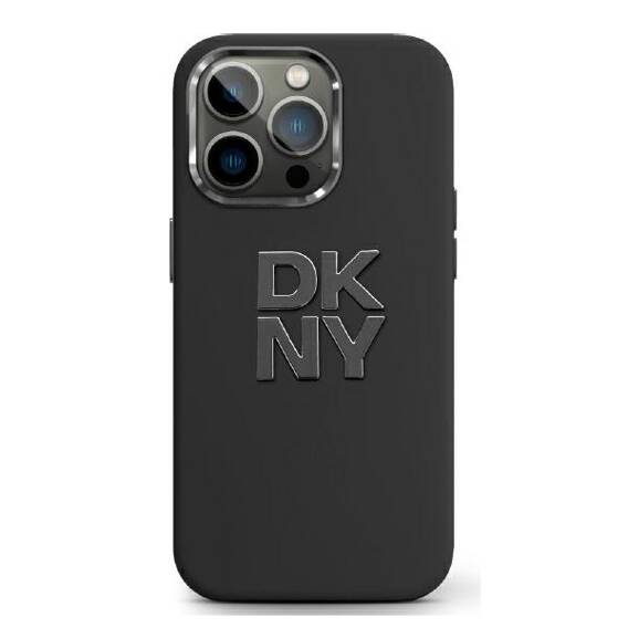 Original Case IPHONE 16 DKNY Hardcase Liquid Silicone Metal Logo (DKHCP16SSMCBSK)