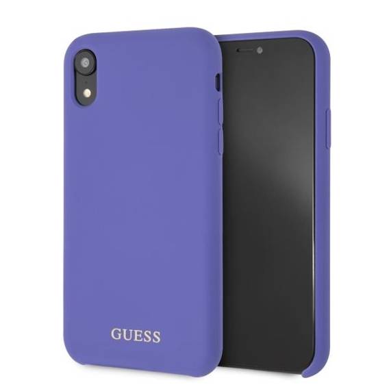 Original Case IPHONE XR Guess Hard Case Silicone (GUHCI61LSGLUV) purple