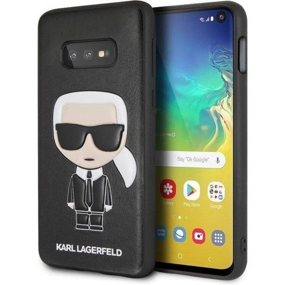 Original Case SAMSUNG GALAXY S10E Karl Lagerfeld Hardcase Iconic Karl Embossed (KLHCS10LIKPUBK) black