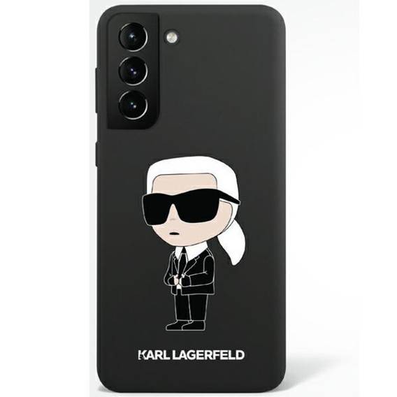 Original Case SAMSUNG GALAXY S23+ Karl Lagerfeld Hardcase Silicone Ikonik (KLHCS23MSNIKBCK) black