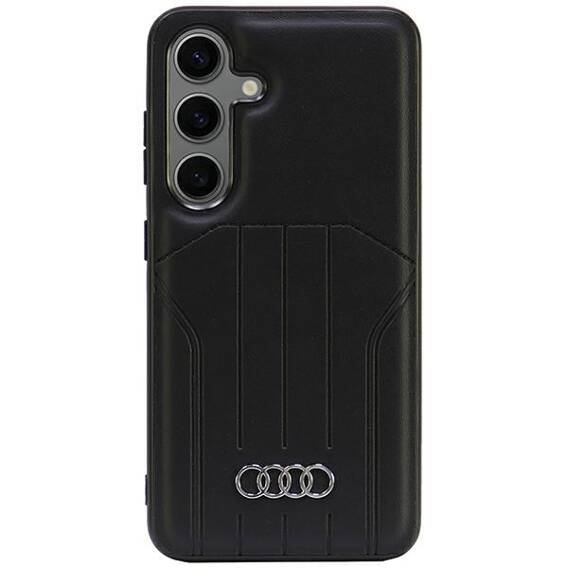 Original Case SAMSUNG GALAXY S24 Audi Synthetic Leather MagSafe Hardcase (Synthetic) black