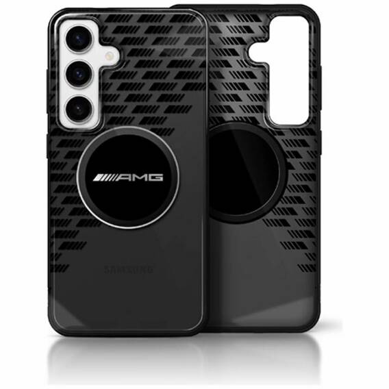 Original Case SAMSUNG GALAXY S25 AMG Transparent Rhombs MagSafe black