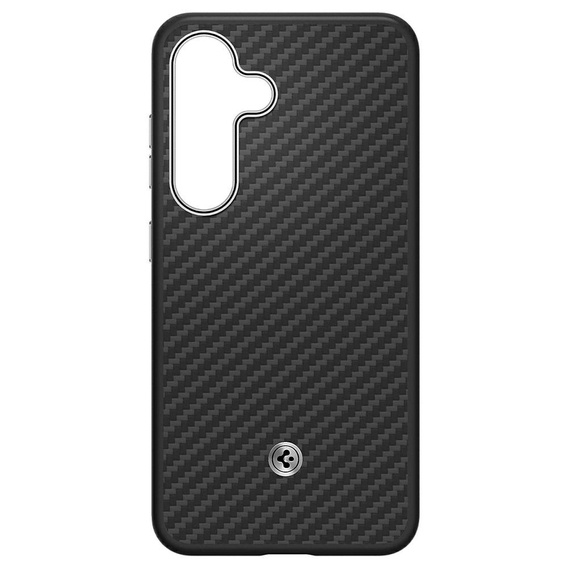 Original Case SAMSUNG GALAXY S25 Samsung Spigen Enzo Aramid Magnet black and silver