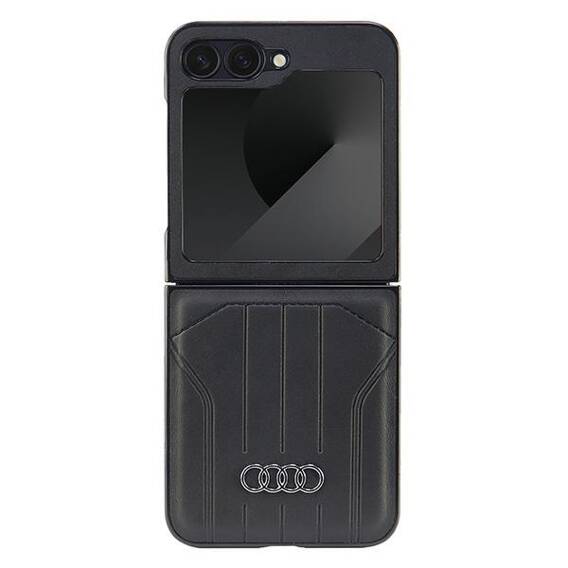 Original Case SAMSUNG GALAXY Z FLIP 6 Audi Synthetic Leather (AU-TPUPCFlip6-Q5/D1-BK) black