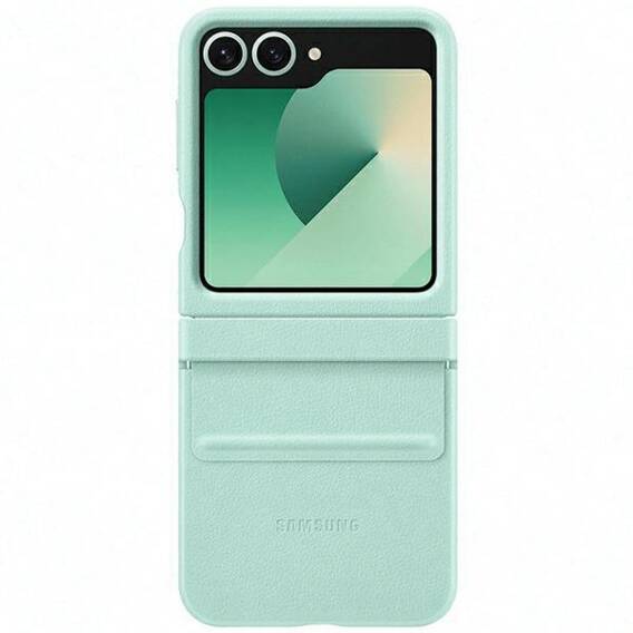 Original Case SAMSUNG GALAXY Z FLIP 6 ECO-Leather Case (EF-VF741PMEGWW) mint