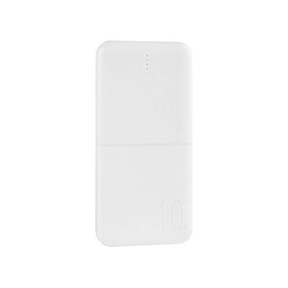 POWERBANK MX COCO 10,000 mAh, 2xUSB, 10W Li-Po, WHITE / WHITE, + microUSB cable