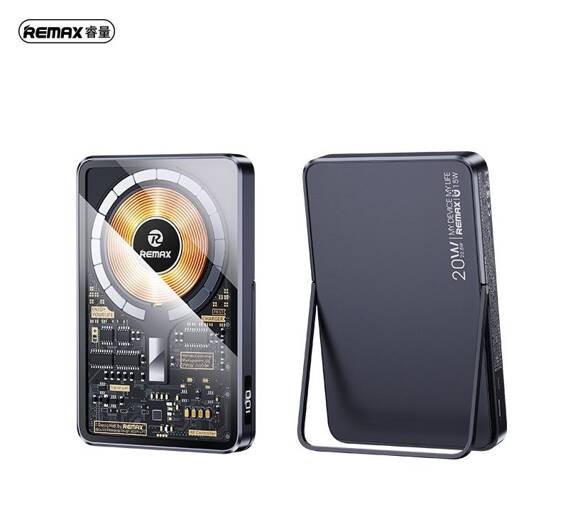 POWERBANK REMAX WALKING SERIES 10000mAh RPP-558 PD20W+QC 22.5W MAGNETIC BLACK