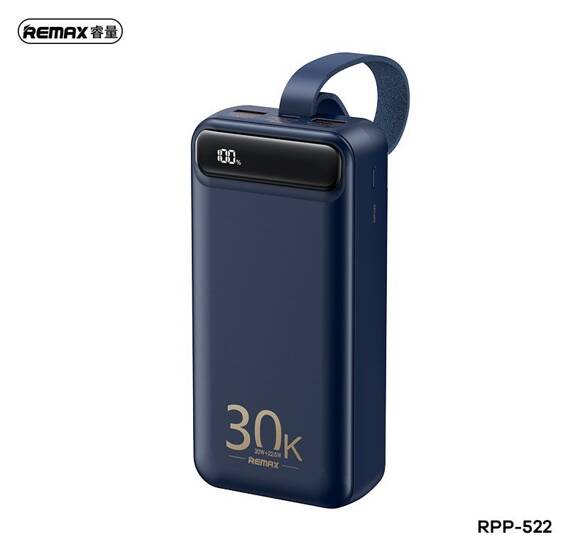 Powerbank 22.5W 30000mAh PD + QC Remax Bole Series blue