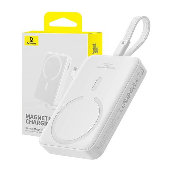 Powerbank Baseus Magnetic Mini 10000mAh 30W MagSafe (white)