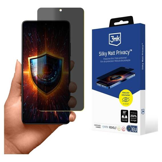 Privacy film XIAOMI POCO X7 PRO Folia prywatyzująca 3MK Silky Matt Privacy