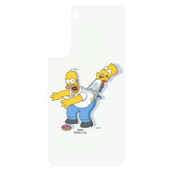 Samsung GP-TOU021HOXYW Panel for Frame Cover for Galaxy S22 Simpsons Homer white/white