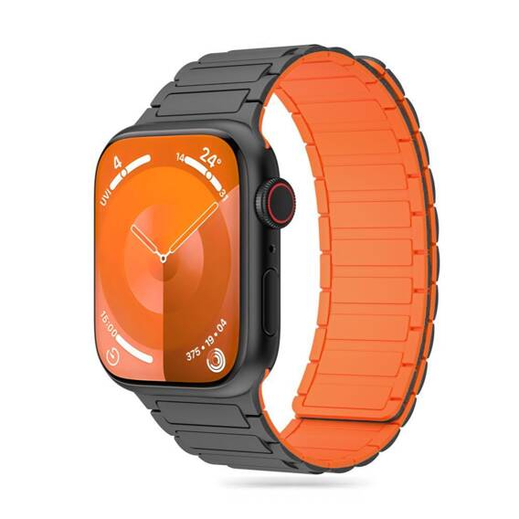 Strap for APPLE WATCH 4 / 5 / 6 / 7 / 8 / 9 / SE / ULTRA 1 / 2 (42 / 44 / 45 / 49 MM) Tech-Protect Iconband Magnetic orange