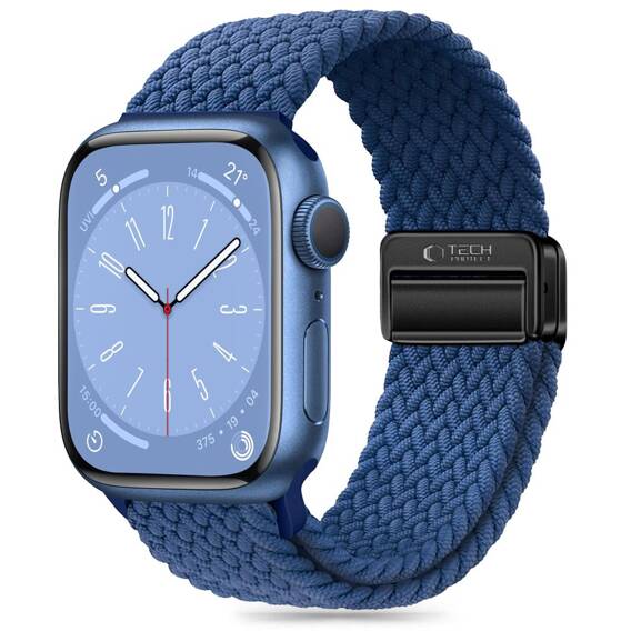 Strap for APPLE WATCH 4 / 5 / 6 / 7 / 8 / 9 / SE / ULTRA 1 / 2 (42 / 44 / 45 / 49 MM) Tech-Protect Nylonmag Montego blue