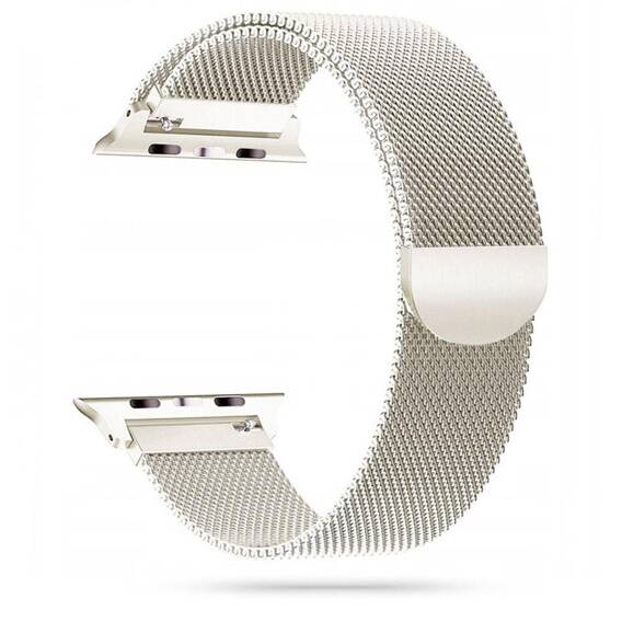 Strap for APPLE WATCH 4 / 5 / 6 / 7 / 8 / SE (38 / 40 / 41 MM) Tech-Protect Milaneseband Starlight