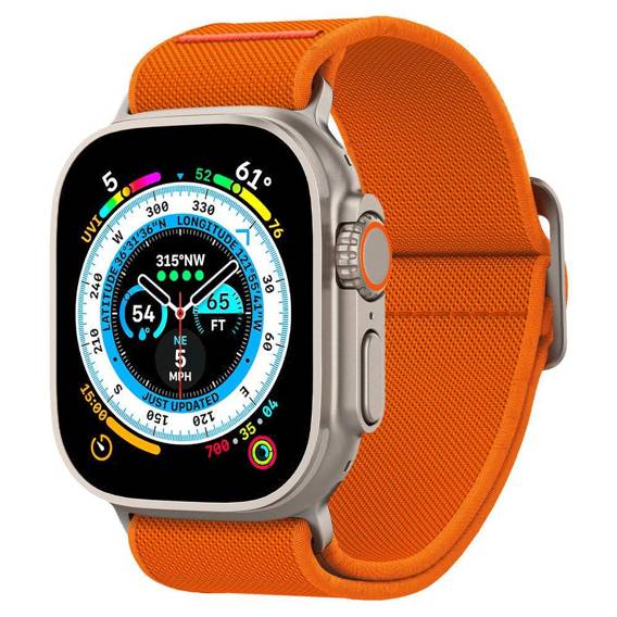 Strap for APPLE WATCH 4 / 5 / 6 / 7 / 8 / SE / ULTRA (42 / 44 / 45 / 49 MM) Spigen Fit Lite Ultra orange